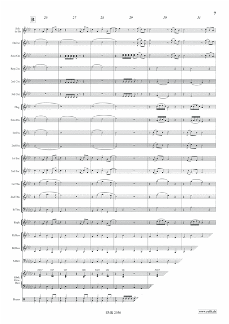 Qu'est ce qu'on attend pour etre heureux Brass Band scores gallery preview page 8