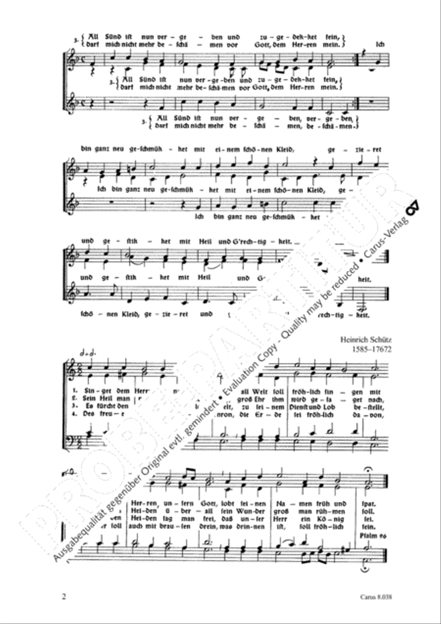 Sieben Choralsatze von Kurig, Helder, Schutz Score scores gallery preview page 3