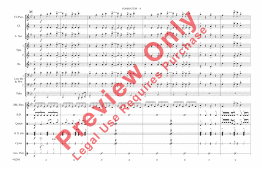 Blinding Lights Marching Band scores gallery preview page 5