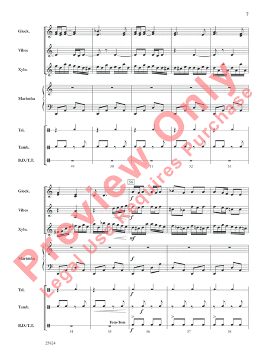 Double Trouble (from Harry Potter and the Prisoner of Azkaban) Percussion Ensemble scores gallery preview page 8