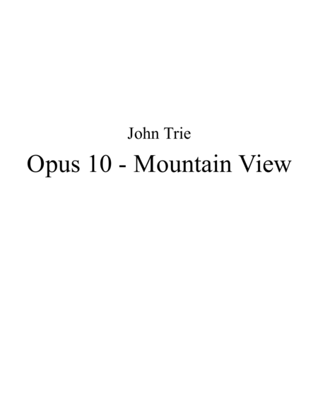 Opus 10 - Mountain View image number null