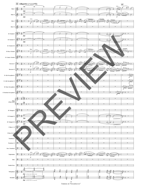 Fantasia on "Greensleeves" (Symphonic Series) - Full Score Only image number null