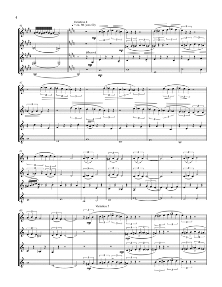 Variations on a Sentimental Song for Saxophone Quartet image number null