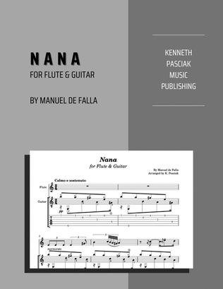 Book cover for Nana (for Flute & Guitar)