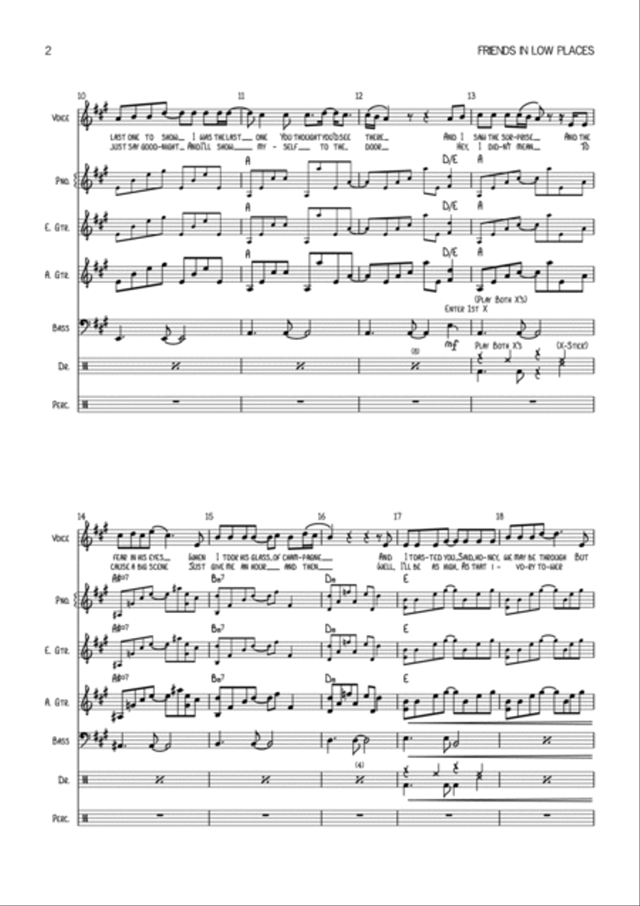 Friends In Low Places Bass Guitar scores gallery preview page 4