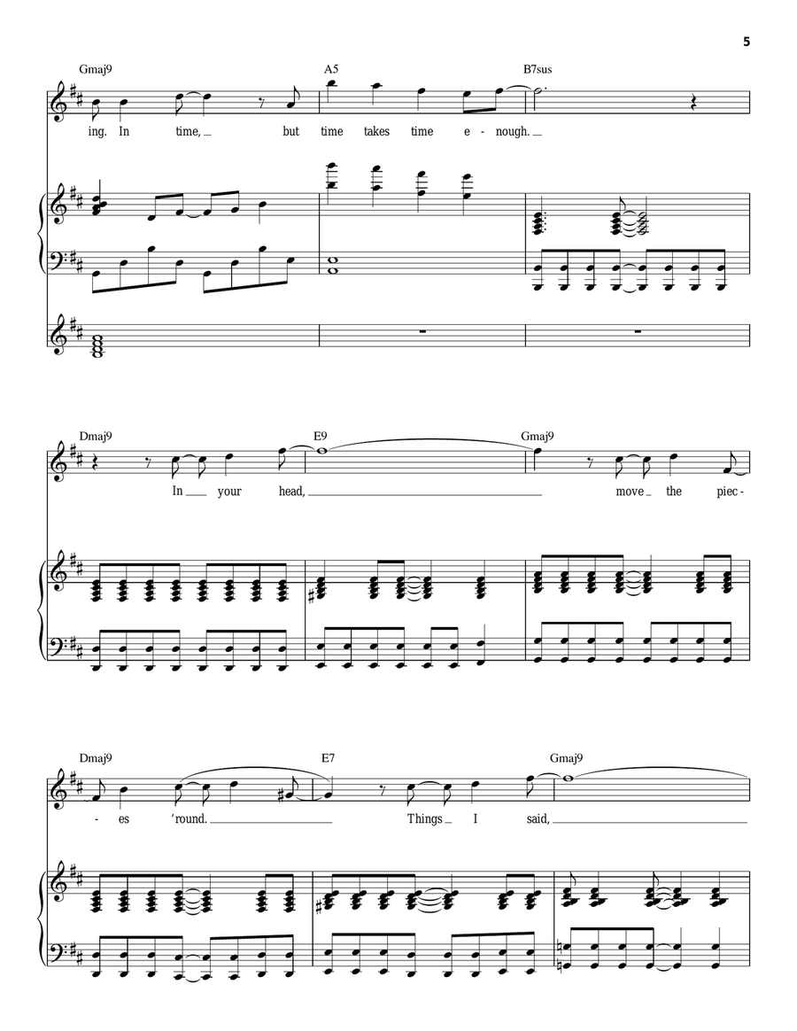 Time Time Piano scores gallery preview page 5