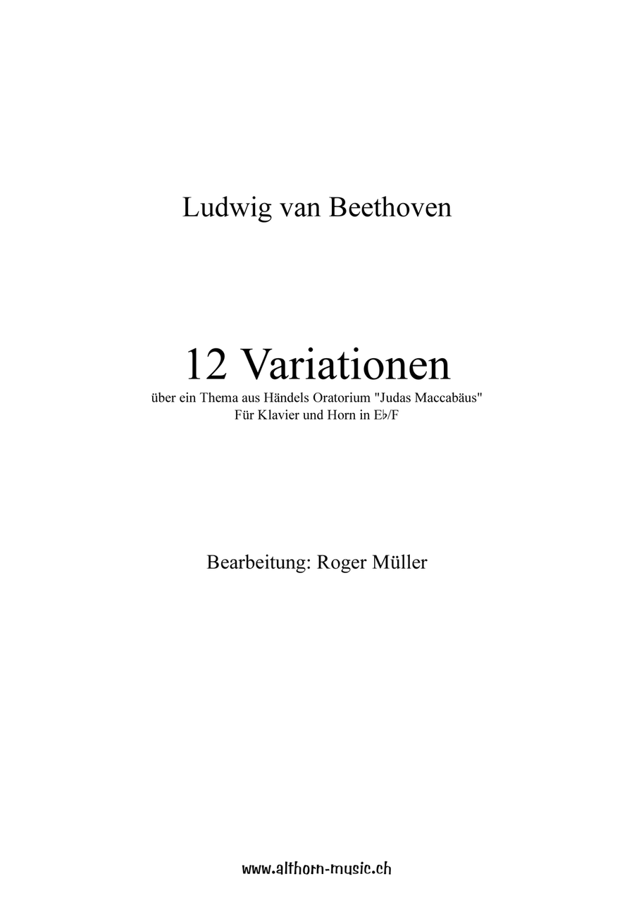 12 Variations on a Theme of Handels Oratorium 