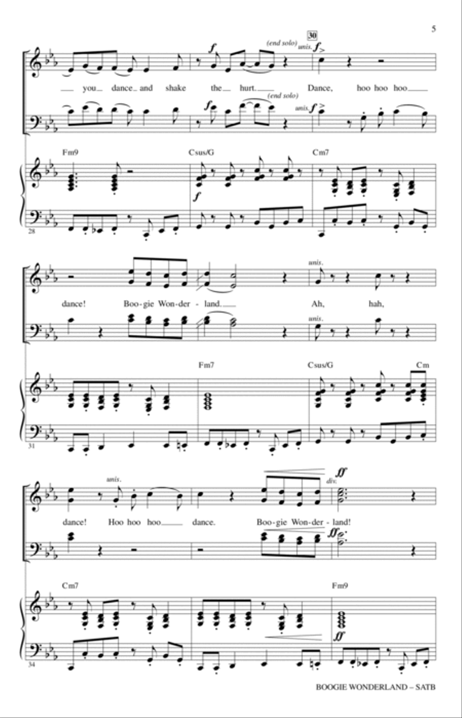 Boogie Wonderland Boogie Wonderland 4-Part scores gallery preview page 4