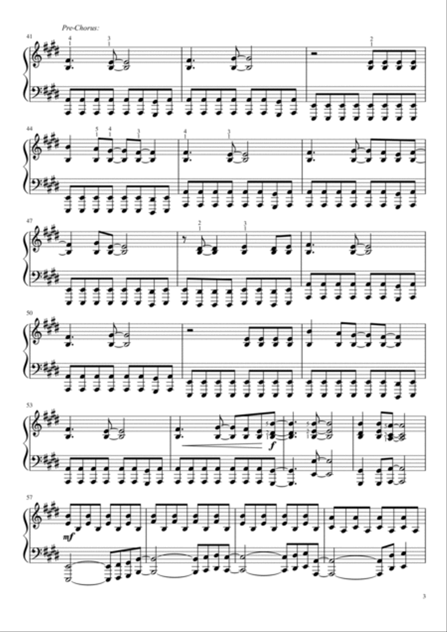 Don't Stop Believin' Piano Solo scores gallery preview page 3