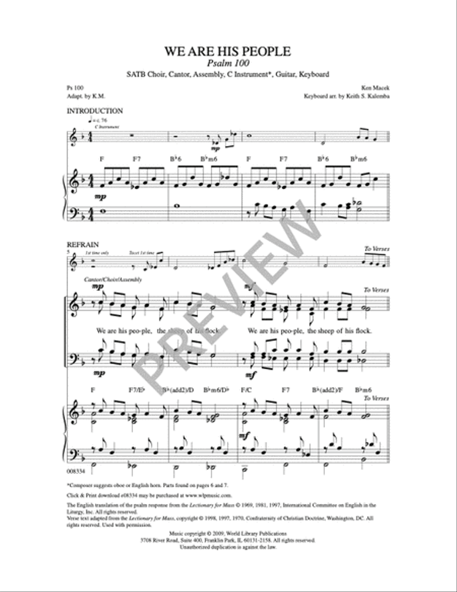 We Are His People 4-Part scores gallery preview page 9