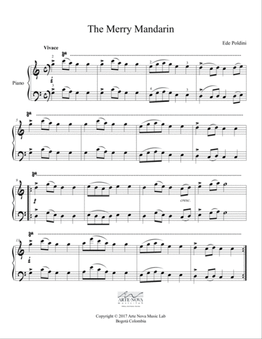 The Merry Mandarin - Piano Piano Solo scores gallery preview page 2