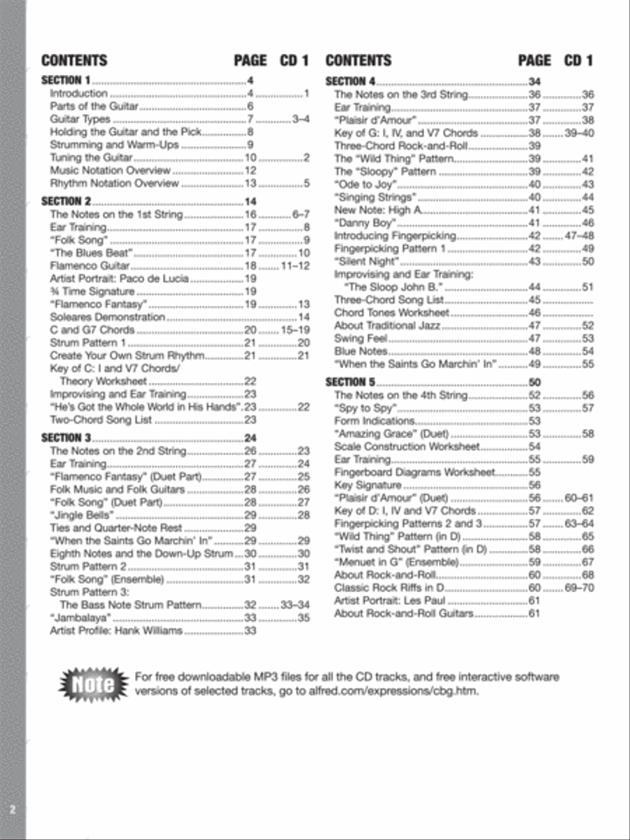 The Complete Beginning Guitarist Easy Guitar scores gallery preview page 5