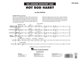 Hot Rod Harry - Conductor Score (Full Score)