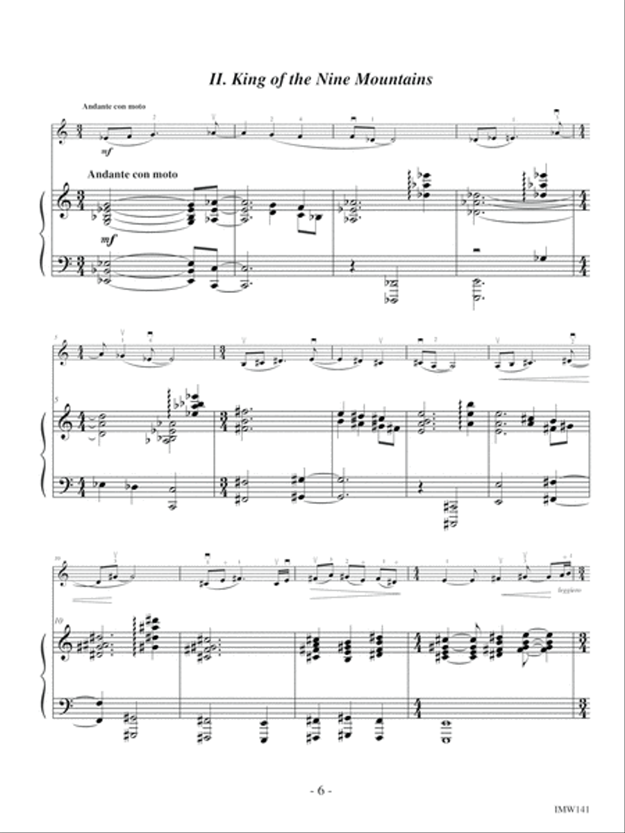Kitsune (Fox Tales) Double Bass scores gallery preview page 6