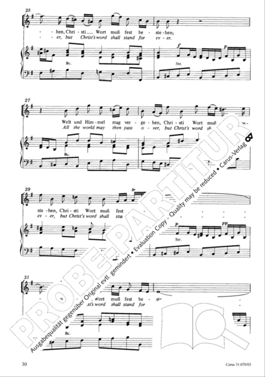 Watch now, praying, praying, watch now (Wachet! betet! betet! wachet!) 4-Part scores gallery preview page 34