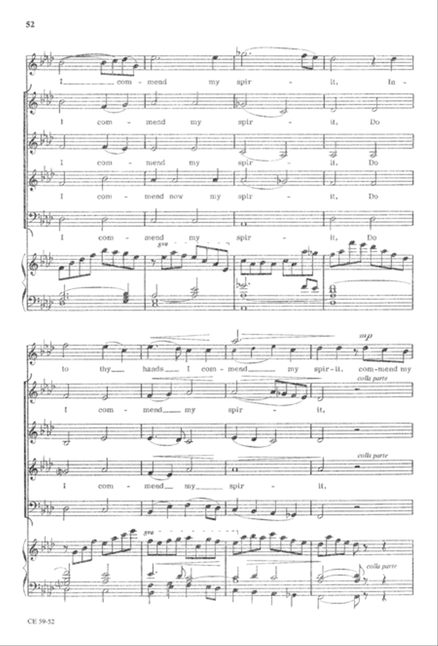 The Seven Last Words of Christ 4-Part scores gallery preview page 54