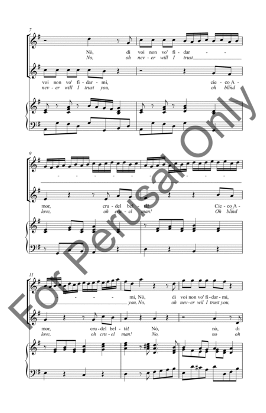 No, Di Voi Non Vo'Fidarmi SA scores gallery preview page 3