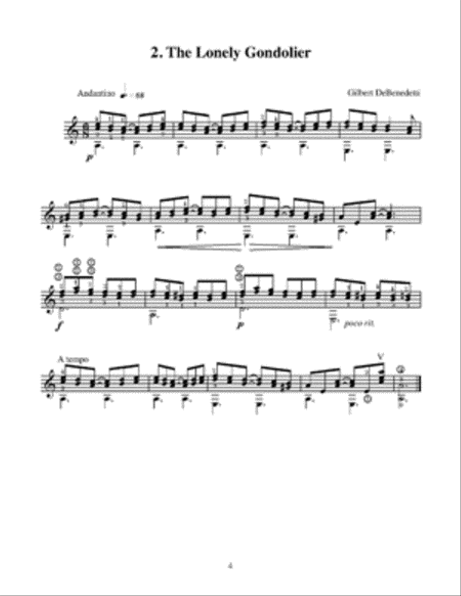 A Dozen Italian Diversions for Guitar Solo Acoustic Guitar scores gallery preview page 3