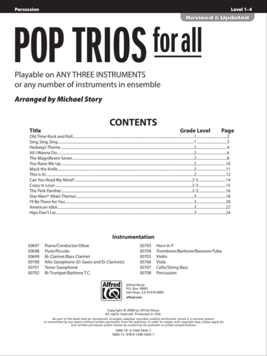 Pop Trios for All Small Ensemble scores gallery preview page 2