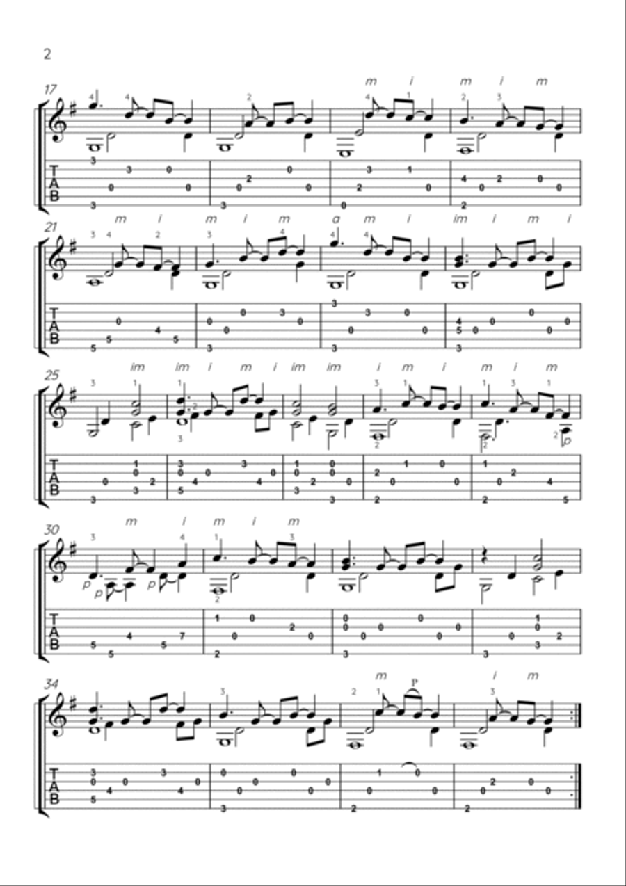 Jesus, Joy of Man's Desiring Acoustic Guitar scores gallery preview page 2