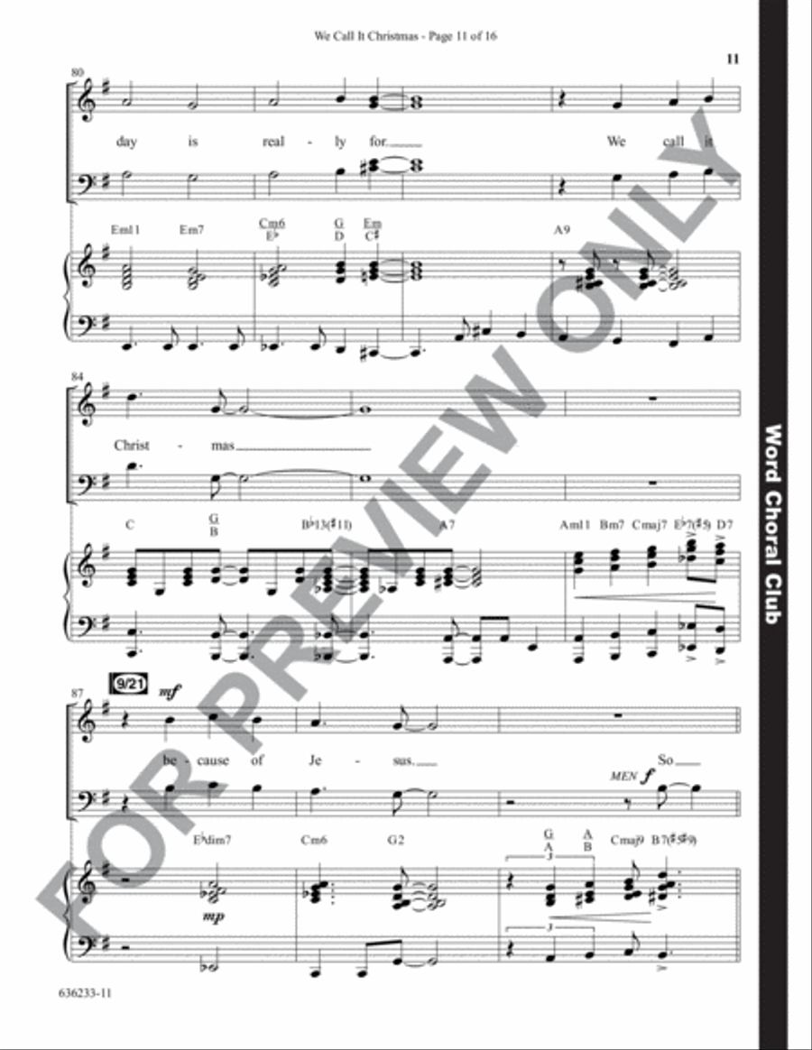 We Call It Christmas - Anthem Choir scores gallery preview page 12