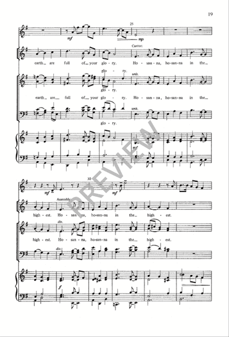 A Mass of Life 4-Part scores gallery preview page 19