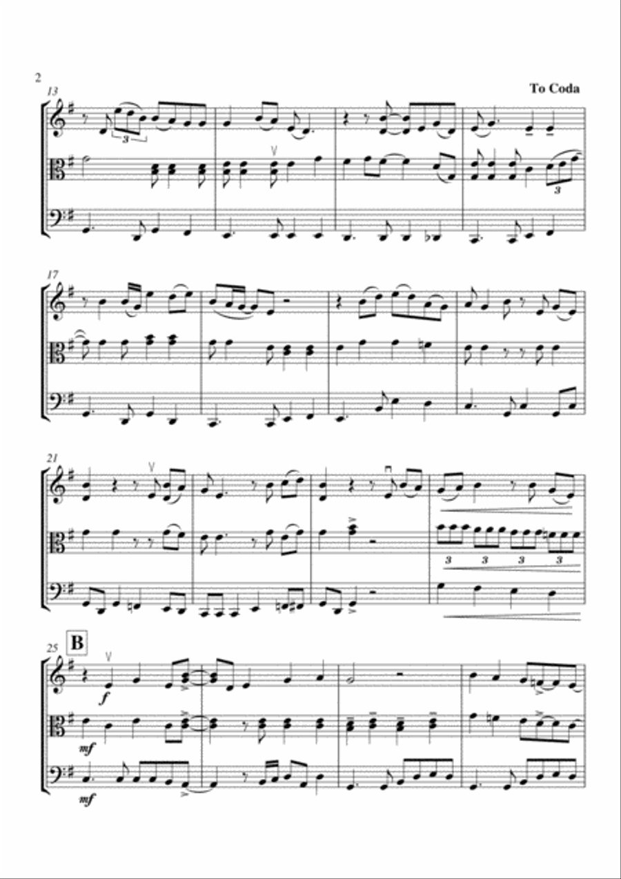How Sweet It Is (To Be Loved By You) String Trio scores gallery preview page 3