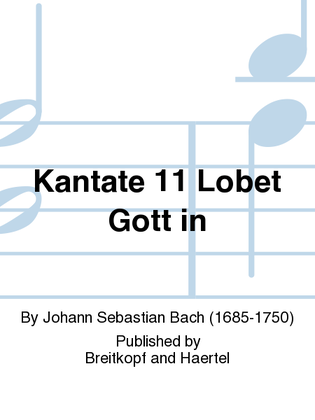 Book cover for Ascension Day Oratorio BWV 11