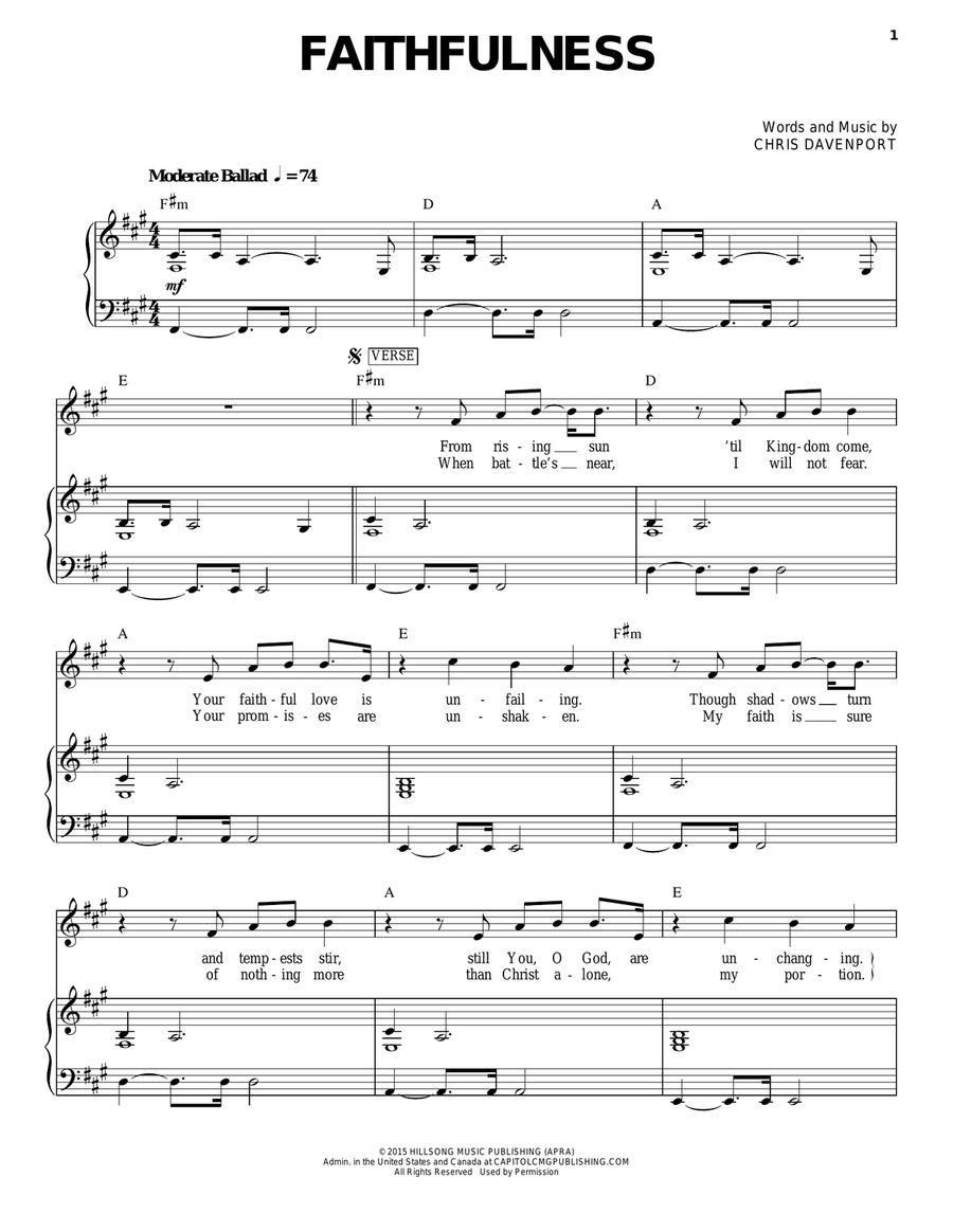 Faithfulness Faithfulness Voice scores gallery preview page 1
