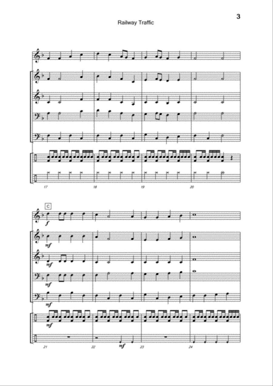 Railway Traffic Railway Traffic Fanfare Band scores gallery preview page 5