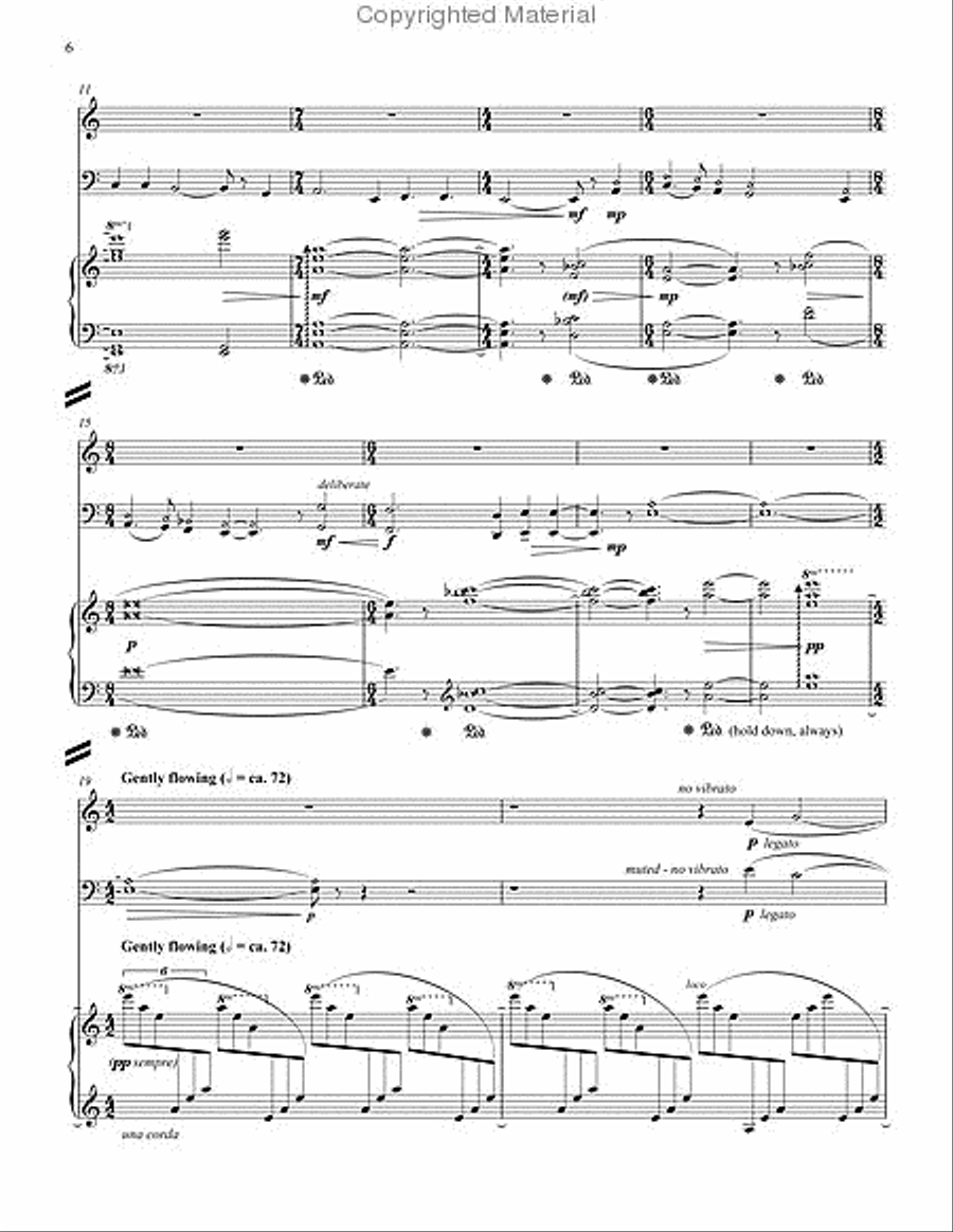 Reynolda Reflections trio in five movements Flute scores gallery preview page 3