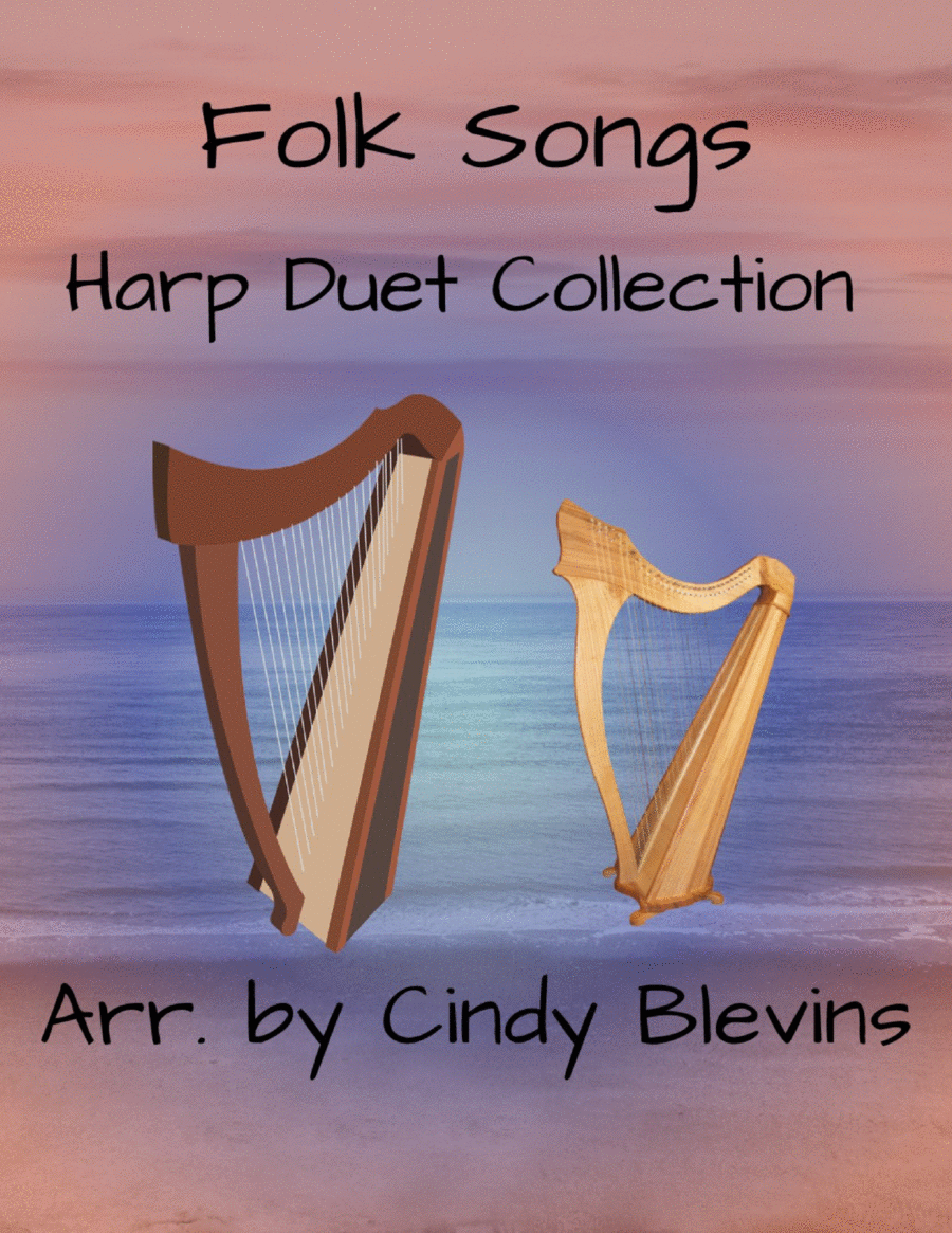 Folk Songs, Harp Duet Collection (10 arrangements) Harp scores gallery preview page 1