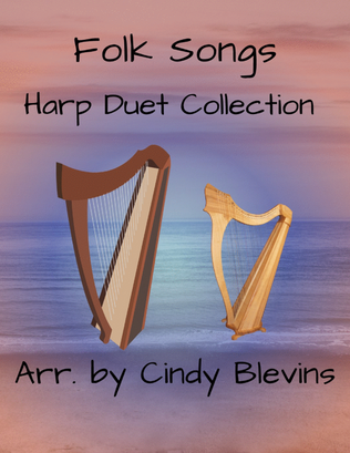 Book cover for Folk Songs, Harp Duet Collection (10 arrangements)