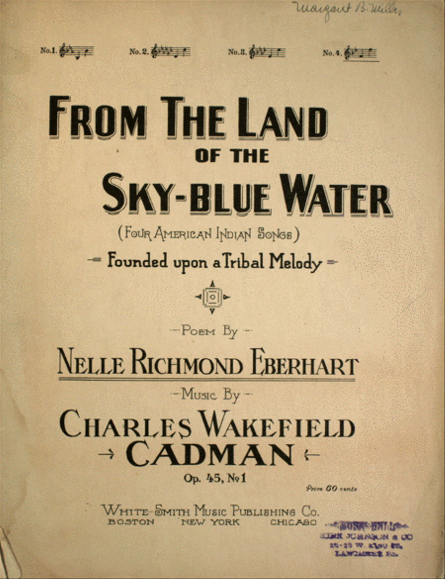 From the Land of the Sky-Blue Water (Four American Indian Songs) Voice scores gallery preview page 1