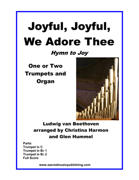 Joyful, Joyful, We Adore Thee (Hymn to Joy) – One or Two Trumpets and Keyboard. image number null