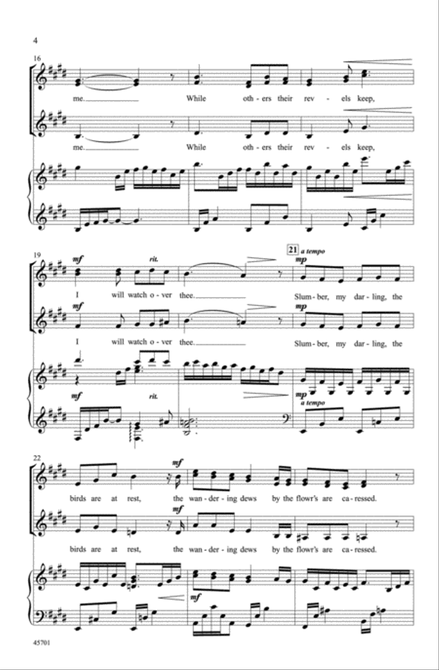 Slumber, My Darling Choir scores gallery preview page 3