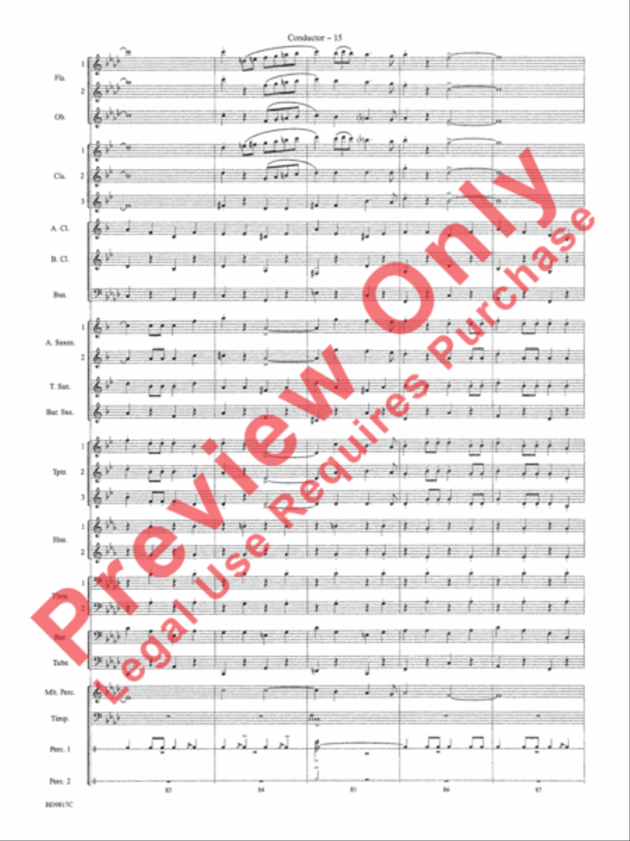 National Emblem Concert Band scores gallery preview page 18