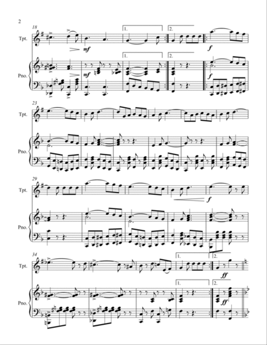 Antoinette B-Flat Trumpet scores gallery preview page 4