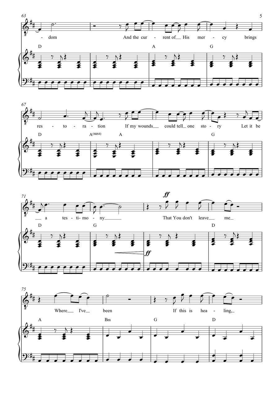 Let It Begin Piano, Vocal, Guitar scores gallery preview page 5