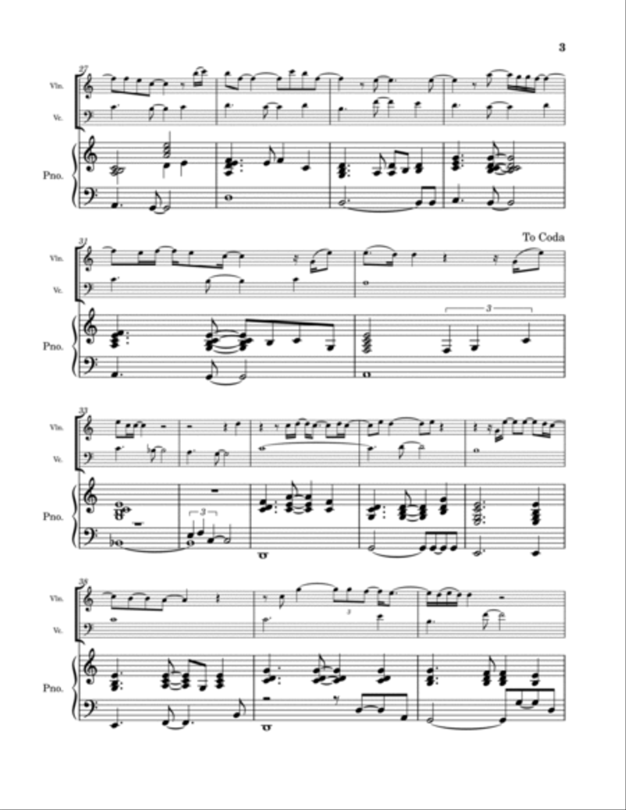 Gravity Piano Trio scores gallery preview page 3