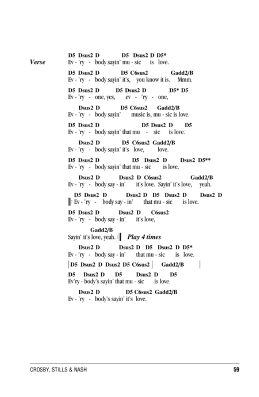 Music Is Love Acoustic Guitar scores gallery preview page 2