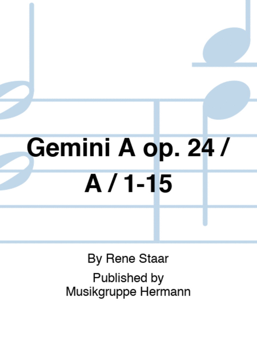 Gemini A op. 24 / A / 1-15 String Duet scores gallery preview page 1