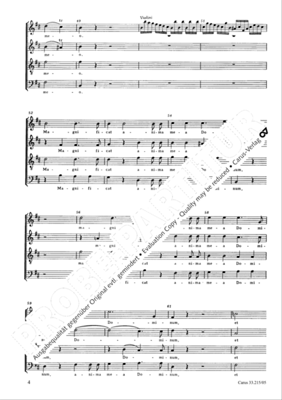 Magnificat Magnificat 4-Part scores gallery preview page 5