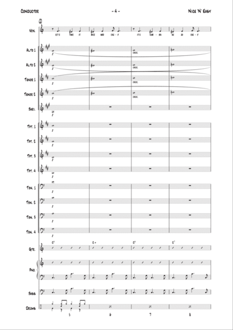 Nice 'n' Easy Nice 'n' Easy Jazz Ensemble scores gallery preview page 4