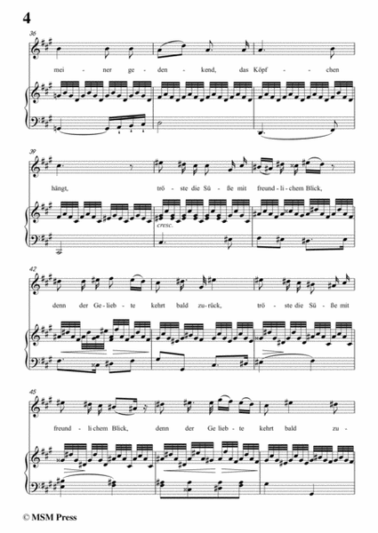 Schubert-Liebesbotschaft,from 'Schwanengesang(Swan Song)',D.957 No.1,in A Major image number null