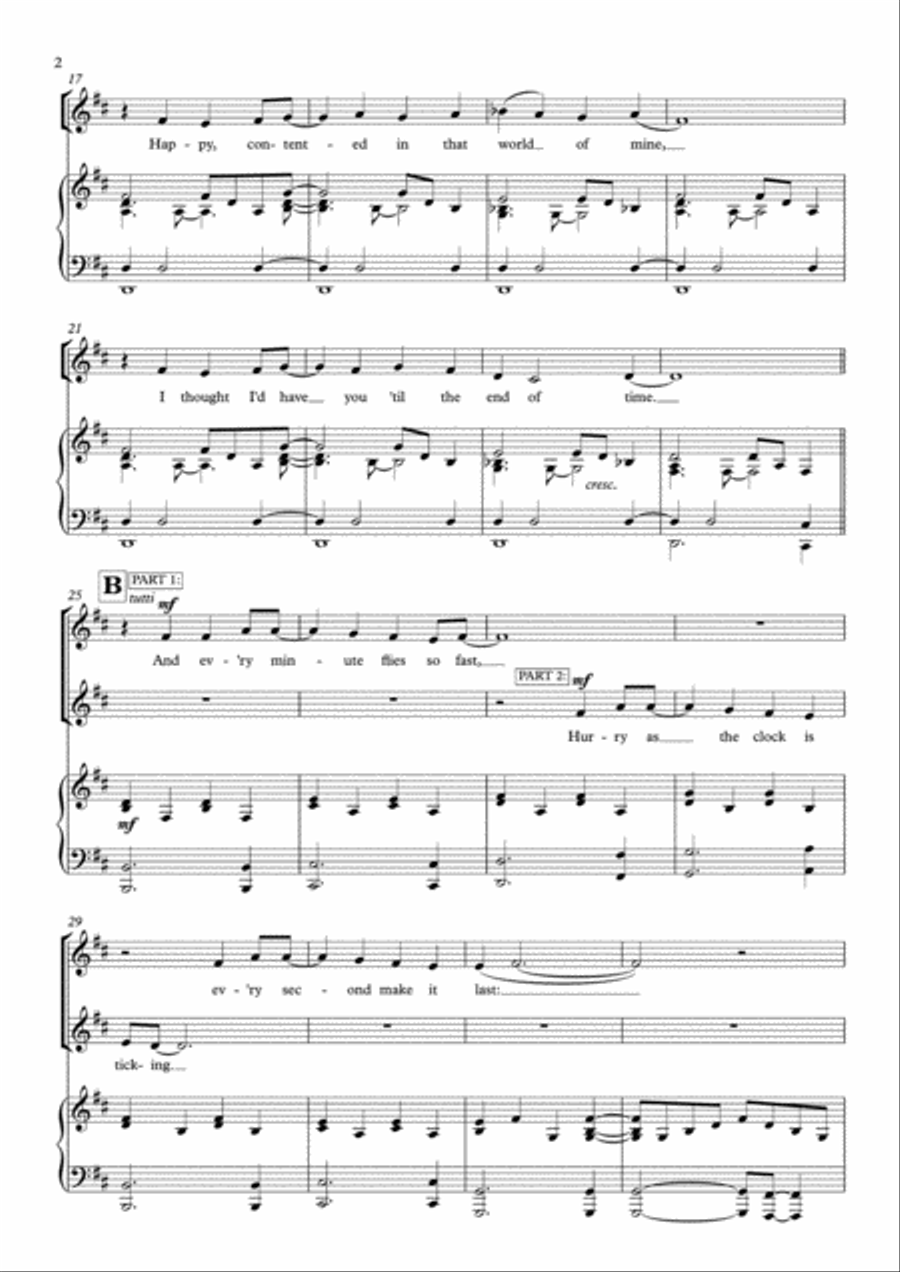 Chris Lawry - We Are As One (Vocal duet or SA Choir) SA scores gallery preview page 2