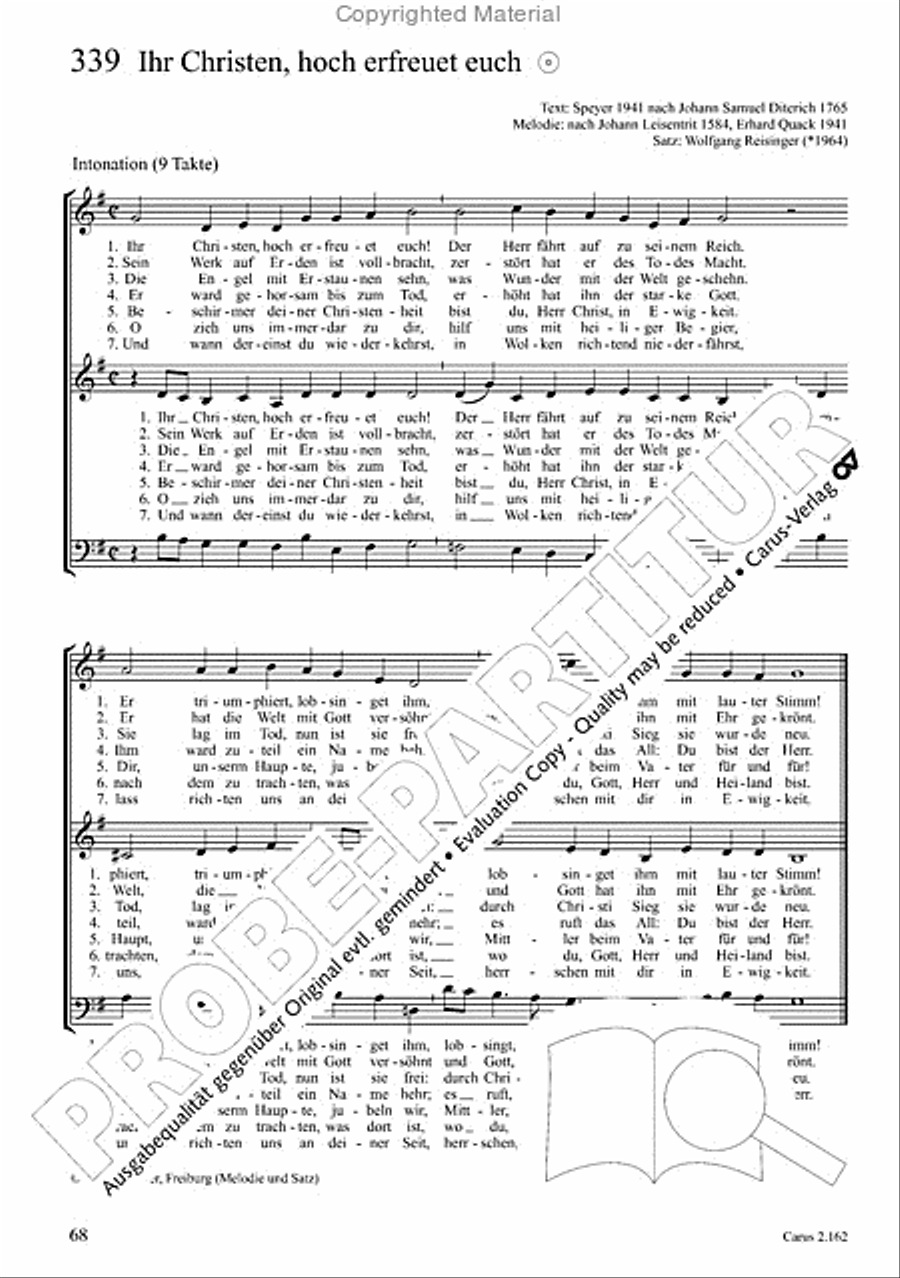 Chorbuch Gotteslob SAM 3-Part scores gallery preview page 69