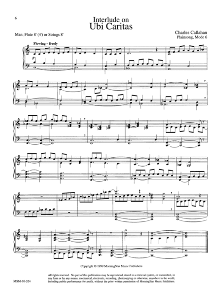 Lenten Music for Manuals, Set 2 Organ scores gallery preview page 6