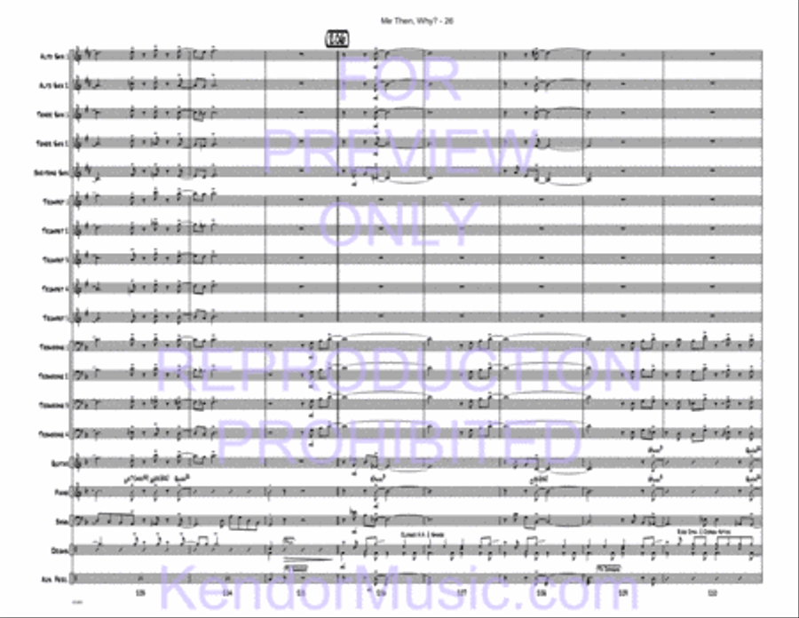 Me Then, Why? Jazz Ensemble scores gallery preview page 27