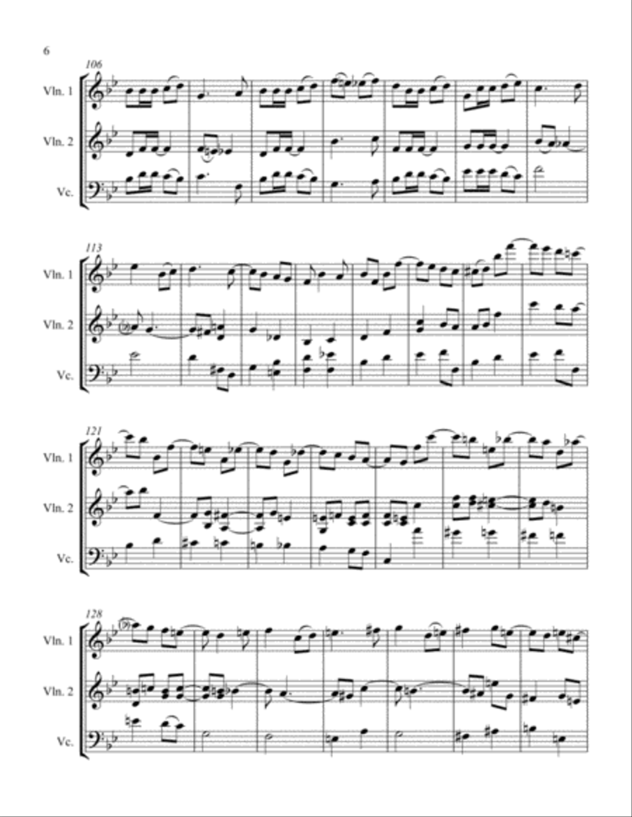 Etude #2 String Trio scores gallery preview page 6